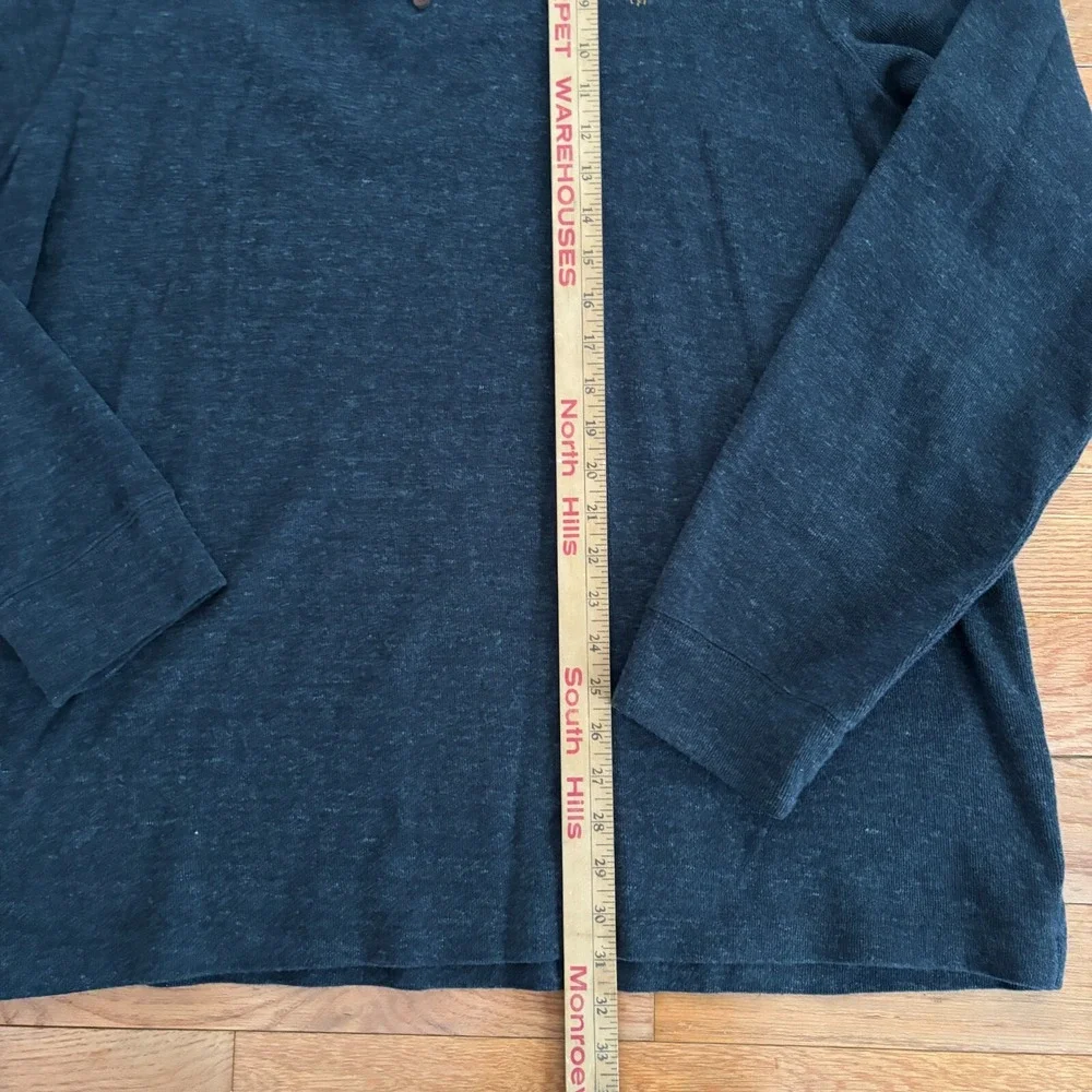 Polo Ralph Lauren Estate Rib 1/4 Zip Sweater Mens XXL Gray Pullover Flesh Pony‎